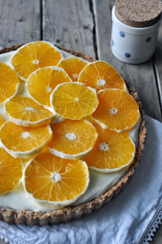 Tarte Citrus Backen baking Lecker einfach Rezept Jogurt Quark Sahne frisch Winter 